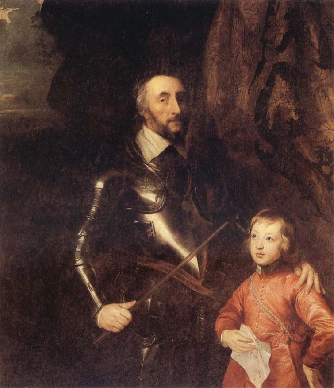 Anthony Van Dyck The Count of Arundel and his son Thomans China oil painting art